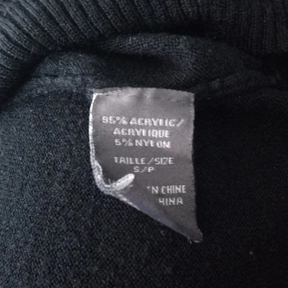 Suzy Shier Extra Long Black Knit Sweater, S - Picture 9 of 9